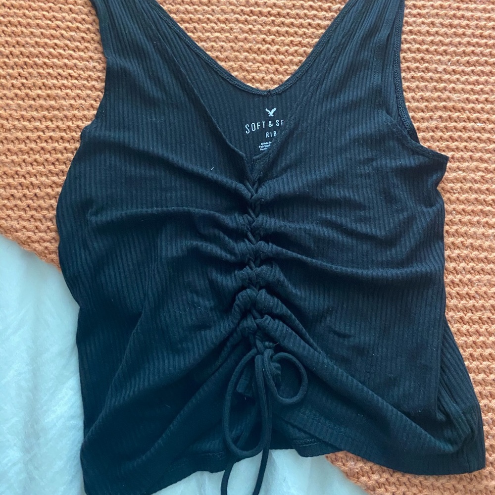 Black crop top